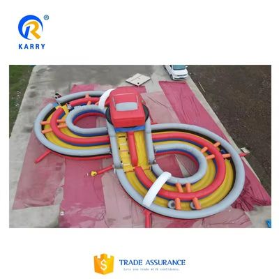 Course d'obstacles gonflables compétitifs par équipes avec kit de glissement et de réparation inclus