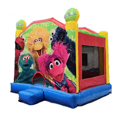 Terrain de jeux en plein air Bouncer gonflable 13x13 Sesame Street Château gonflable pour le plaisir des enfants