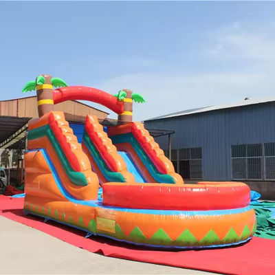 Location commerciale de toboggan gonflable avec piscine