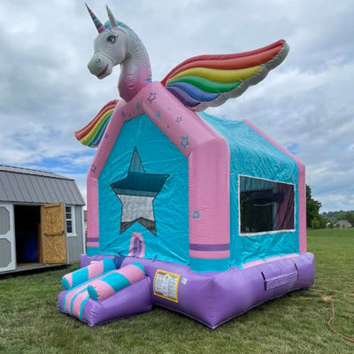 Taille personnalisée PORTABLE Jardin à la maison château de rebond pour le temps de jeu intérieur et extérieur