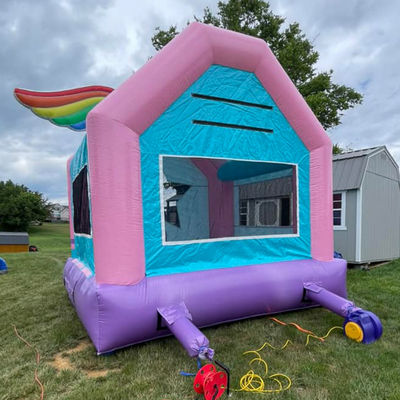 Taille personnalisée PORTABLE Jardin à la maison château de rebond pour le temps de jeu intérieur et extérieur