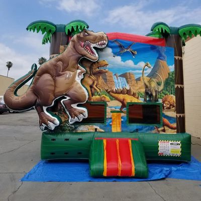 Air Blower Inclu Pop Dinosaur Terre Trampoline gonflable pour enfants et adultes