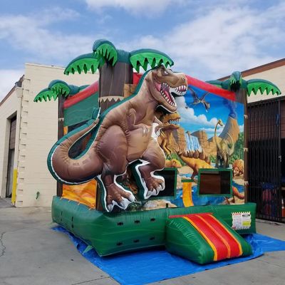 Air Blower Inclu Pop Dinosaur Terre Trampoline gonflable pour enfants et adultes
