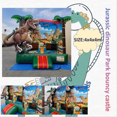 Air Blower Inclu Pop Dinosaur Terre Trampoline gonflable pour enfants et adultes