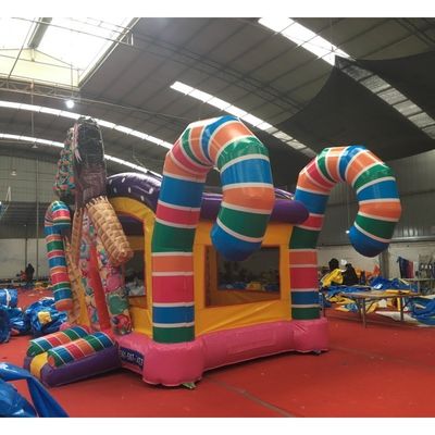 Unisexe maison gonflable pour tout-petits maison gonflable portable maison de bonbons PVC château gonflable avec souffleur