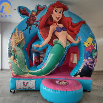 Location de soirée Essentiel PVC maison gonflable à rebond avec thème sirène et souffleur