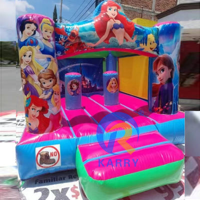 Expédition express Thème sirène Château gonflable pour enfants Option de dessin à la main