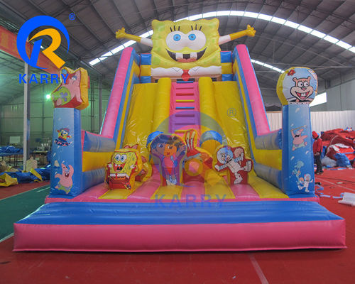Maison gonflable en PVC et toboggan sec pour les fêtes à louer à l'intérieur 8x3x5m