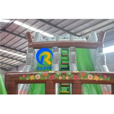 Événement Parc aquatique toboggan gonflable pour enfants et adultes Tailles optionnelles 9 * 4.5