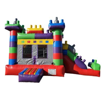 Parc extérieur Unisexe Commercial Colorié Tetris Sautant maison gonflable pour enfants