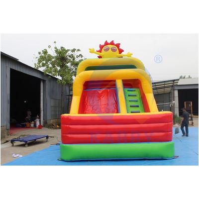 Glissière gonflable extérieur avec souffleur pour enfants et adultes Logo personnalisé 3.6*6m