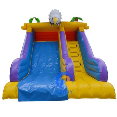 Capacité maximale 100-500 kg Mini petit aigle en colère toboggan gonflable pour le plaisir d'été