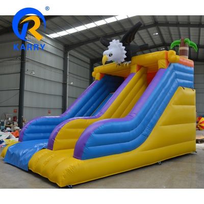 Capacité maximale 100-500 kg Mini petit aigle en colère toboggan gonflable pour le plaisir d'été