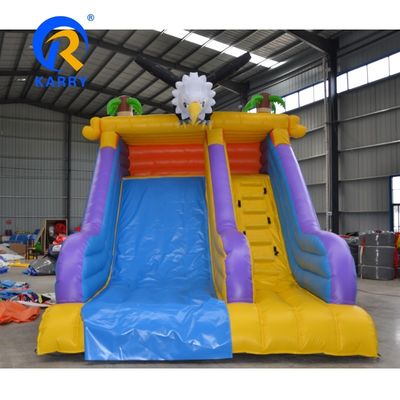 Taille personnalisée divertissement en plein air courroux de corbeau toboggans gonflables pour enfants