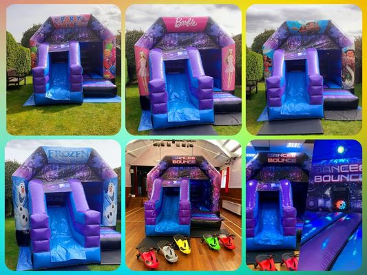 Château de saut pour enfants essentiel pour les jeux intérieurs avec diapositive et conception gonflable