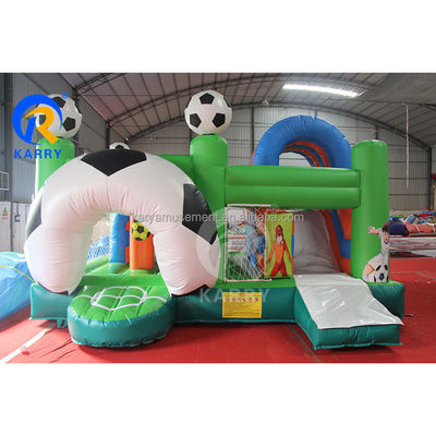 Jump Slide and Score PVC maison gonflable pour les amateurs de football unisexe
