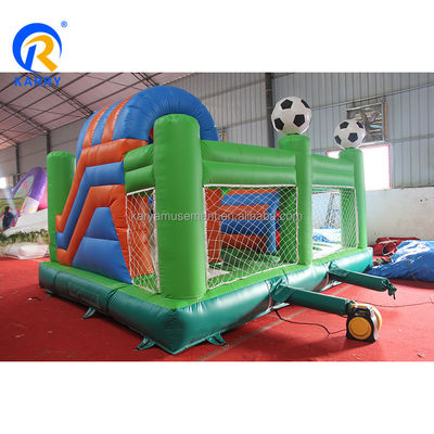 Jump Slide and Score PVC maison gonflable pour les amateurs de football unisexe