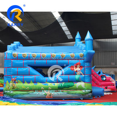 14 ans d'ancienneté Équipement de loisirs pour enfants en plein air Maison gonflable avec glissement