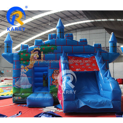 14 ans d'ancienneté Équipement de loisirs pour enfants en plein air Maison gonflable avec glissement