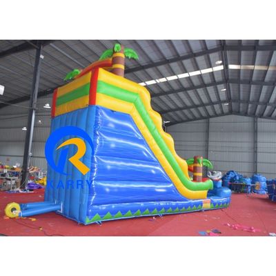 Commercial enfants terrain de jeux rempli d'air extérieur sec à l'intérieur dauphins gonflables glissières