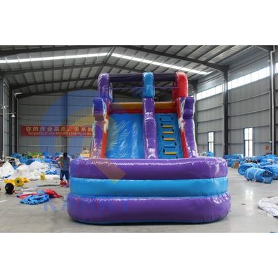 OEM accepté Mini Unicorn PVC glissière gonflable à eau avec piscine et escalade à l' oscille