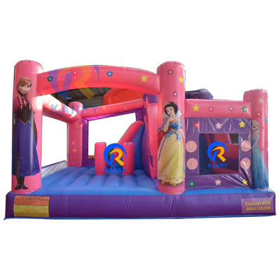 Portable Château de la princesse maison de rebond gonflable bouncer glissière combiné pour enfants