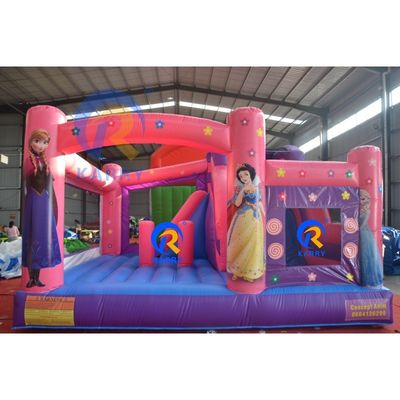 Portable Château de la princesse maison de rebond gonflable bouncer glissière combiné pour enfants