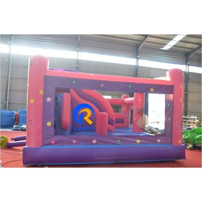 Portable Château de la princesse maison de rebond gonflable bouncer glissière combiné pour enfants
