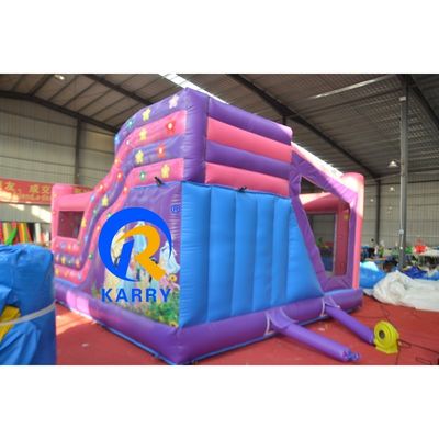 Portable Château de la princesse maison de rebond gonflable bouncer glissière combiné pour enfants