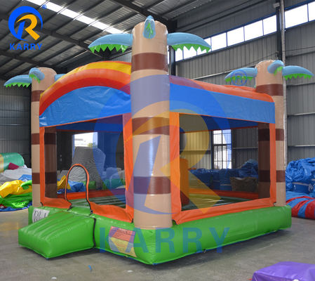 Chambre gonflable pour enfants unisexe avec lit de trampoline à palmier personnalisable