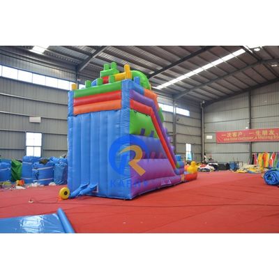 16' Blocs de construction humides/séchés gonflables à l'eau glissade de rebond maison combo pour le jeu en famille
