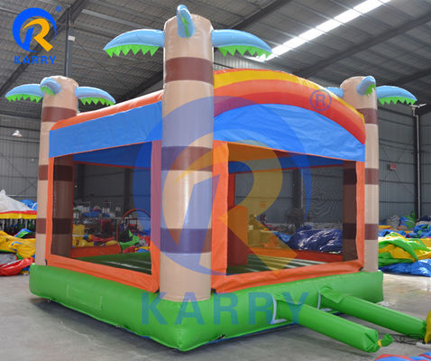 Chambre gonflable pour enfants unisexe avec lit de trampoline à palmier personnalisable