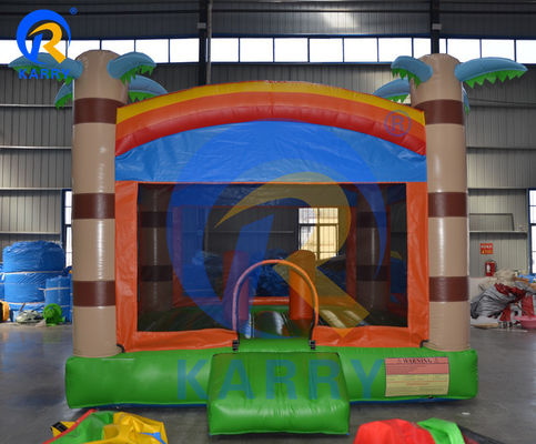 Chambre gonflable pour enfants unisexe avec lit de trampoline à palmier personnalisable