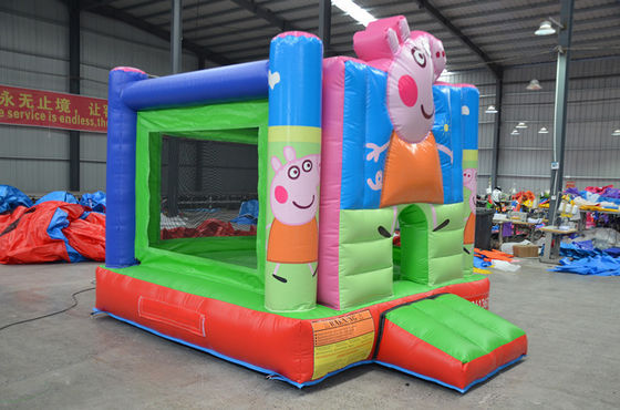 Promotion d'événements commerciaux Château gonflable toboggan avec enfants Cartoon Bounce House Porc