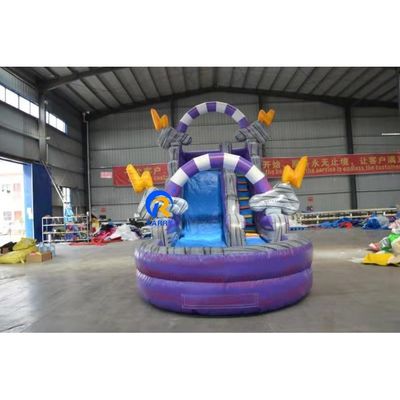 Logo personnalisé Jeux pour enfants Air rempli des toboggans gonflables d'eau pour unisexe