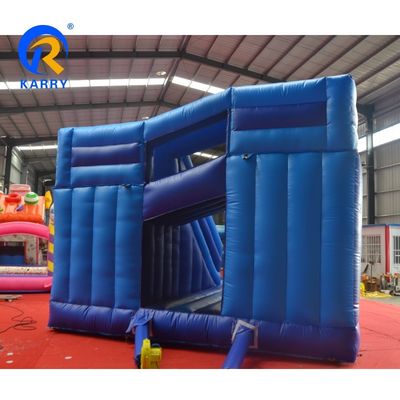 Terrain de jeux en plein air PVC de qualité commerciale Comment entraîner votre dragon Bouncer gonflable avec 2 jeux de diapositives