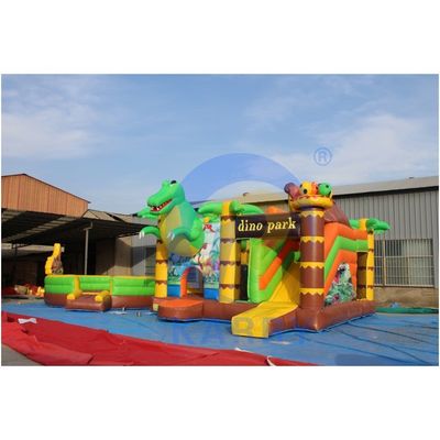 Dino Park Air Bounce House Combo Slide Bouncers Sauteurs pour les enfants