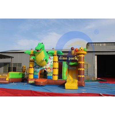Dino Park Air Bounce House Combo Slide Bouncers Sauteurs pour les enfants