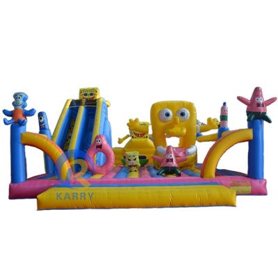 Combinaison de glissière de château équipement de divertissement de poupée gonflable populaire pour parc en plein air