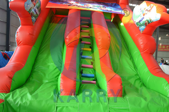 Cartoon Mario Double glissière gonflable pour sauter et nager Capacité maximale 100-500 kg
