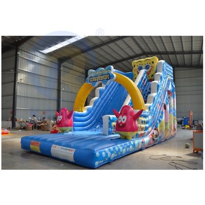 Jeux de sport pour enfants de dessins animés Glissière avec large voie de glissement et piscine