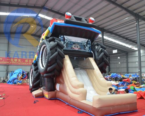 0.55mm PVC gonflable glissière style de jouet de saut pour le château en plein air jouet dans le parc d'attractions