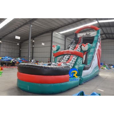 Commercial gonflable glissade sèche pour belle piscine extérieure et intérieure glissade