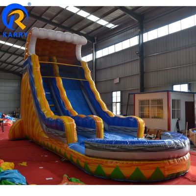 Commercial gonflable glissade sèche pour belle piscine extérieure et intérieure glissade