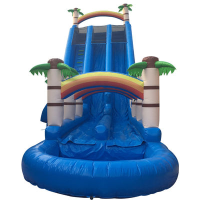 Expédition express Voie gonflable château de glissière d'eau pour les parties commerciales