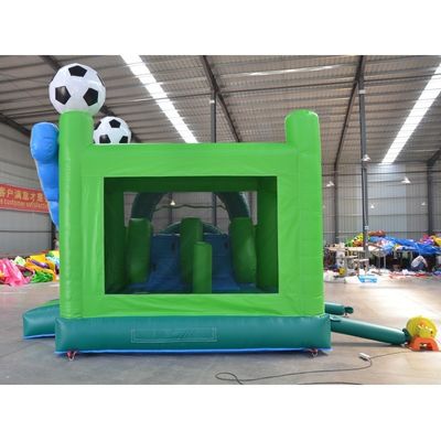 Accueil/Affaires PVC élastique Joueur de football Château Bounce House Slide gonflable à rouleaux