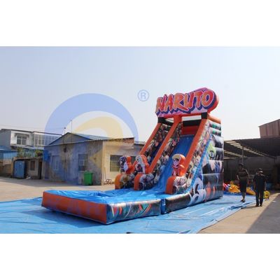 Couleur personnalisée gonflable à glissière sèche Combo de piscine pour les loisirs en plein air