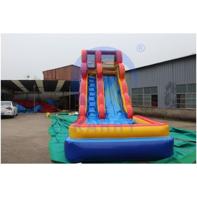 Leopard Print Arc Water Slide gonflable avec conception sèche humide et l'excitation de la natation