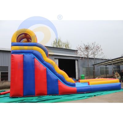 Leopard Print Arc Water Slide gonflable avec conception sèche humide et l'excitation de la natation