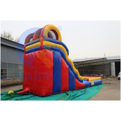 Leopard Print Arc Water Slide gonflable avec conception sèche humide et l'excitation de la natation